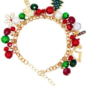 Adjustable Christmas Charm Bracelet Kit - Stainless Steel